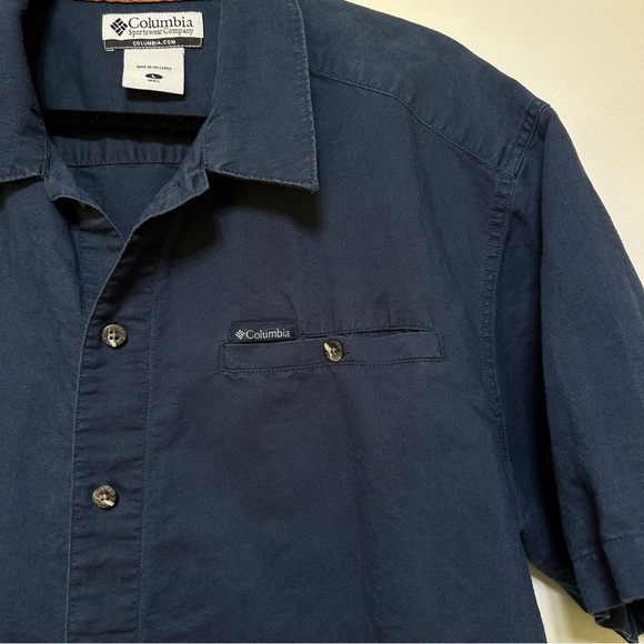 Columbia | Men's Short Sleeve Lightweight Ramie Blend Button-Down Shirt - Picture 4 of 6